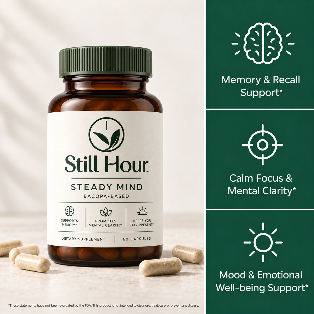 STEADY MIND - Bacopa Based